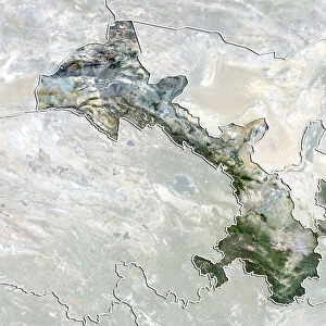 Province of Gansu, China, True Colour Satellite Image