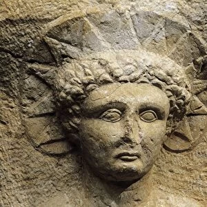 Relief depicting god of the sun Helios, from Tyre, Lebanon