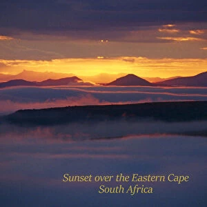 Sunset over Mountains, Eastern Cape, South Africa