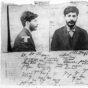 The tsarist political polices (okhranka) record of stalins revolutionary activities, 1910