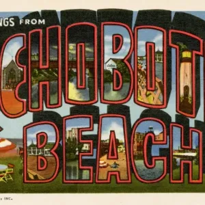 Carta di auguri da Rehoboth Beach, Delaware. ca. 1944, Rehoboth Beach, Delaware, USA, Carta di auguri da Rehoboth Beach, Delaware Carta di auguri da Rehoboth Beach, Delaware. ca. 1944, Rehoboth Beach, Delaware, USA, Carta di auguri da Rehoboth Beach, Delaware