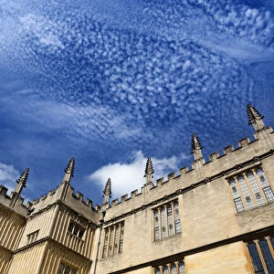 Walls of the Bodleian Library, Oxford, on a fine late-summer morning