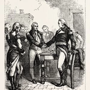 Washington Taking Leave of his Old Comrades, Us, Usa, 1870S Engraving