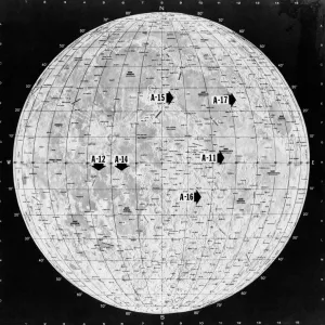 Apollo Landing Site Chart