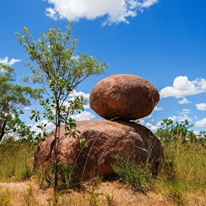 A Big Rock on Top of A Boulder, Nitmiluk National Park, Northern Territory, Australia