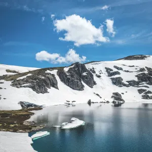 Blue Lake in the Australian Alps