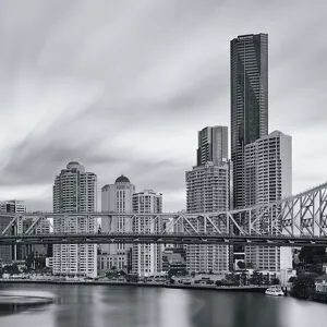 Brisbane city from the Story Bridge