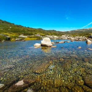 Clear water in Kosciuszko National Park