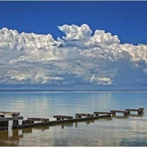 Cloudscape, Port Phillip bay at Mentone, Melbourne, Victoria, Australia