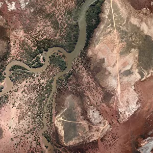 Estuary with Winding Roads