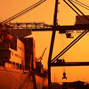 Loading Docks at Sunset in Australia
