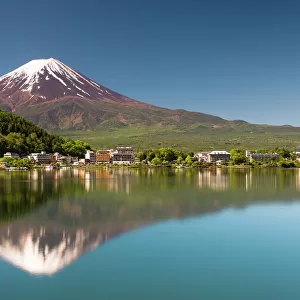Mount Fuji / Fujiyama / Fujisan reflected in Kawaguchi Mirror Lake
