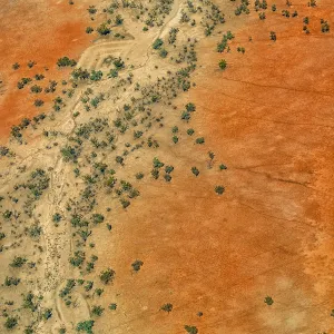 Outback Australia in drought from the Air