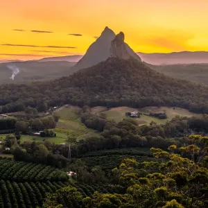 Mt Coonowrin and Mt Beerwah Print Mt Coonowrin and Mt Beerwah Print