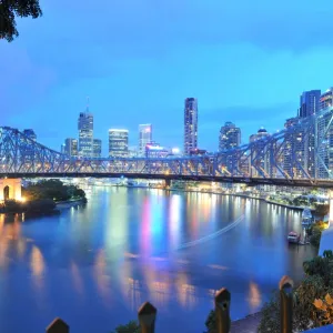 Sunset over Story Bridge