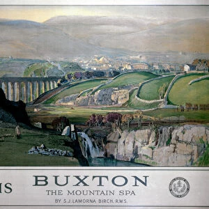 Buxton, the Mountain Spa, LMS poster, 1924