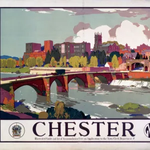 Chester, GWR poster, c 1930s