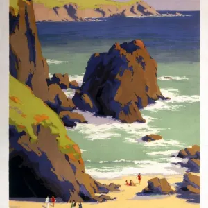 Cornwall, GWR poster, 1938