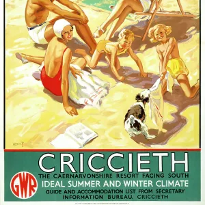 Criccieth, GWR poster, 1937