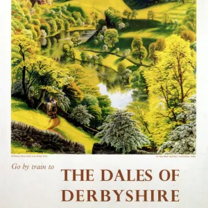 The Dales of Derbyshire, BR (LMR) poster, c 1950s