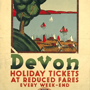 Devon, GWR poster, 1932