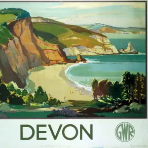 Devon, GWR poster, 1937