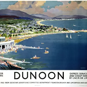 Dunoon, LNER / LMS poster, 1923-1947