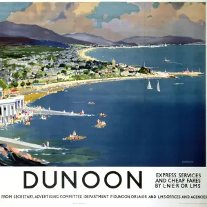 Dunoon, LNER / LMS poster, 1923-1947