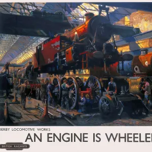 An Engine is Wheeled, BR poster, 1950s