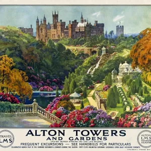 Alton Towers and Gardens Print Alton Towers and Gardens Print