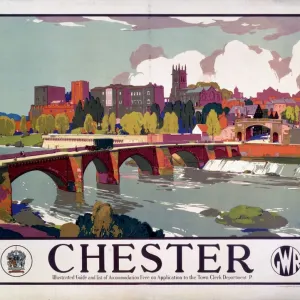 Chester Print, GWR Poster c1930s Chester Print, GWR Poster c1930s
