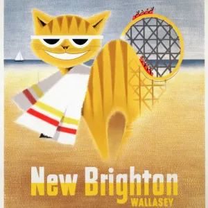 New Brighton Print, 1954 BR (LMR) Poster New Brighton Print, 1954 BR (LMR) Poster