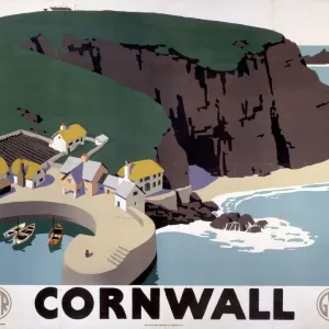 Cornwall Print, a 1923-1947 GWR poster Cornwall Print, a 1923-1947 GWR poster