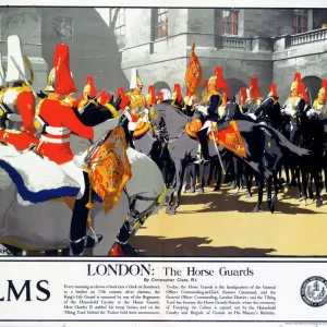 London Print - The Horse Guards, a vintage railway poster London Print - The Horse Guards, a vintage railway poster