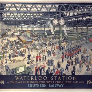 Waterloo Station - Peace, SR Print 1948 Waterloo Station - Peace, SR Print 1948