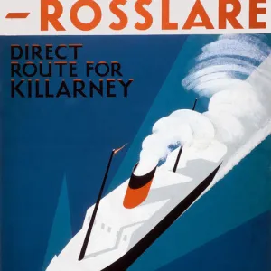 Fishguard-Rosslare, GWR poster, 1932