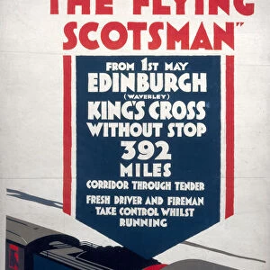 The Flying Scotsman, LNER poster, 1923-1947