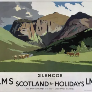 Glencoe, LMS / LNER poster, 1923-1947