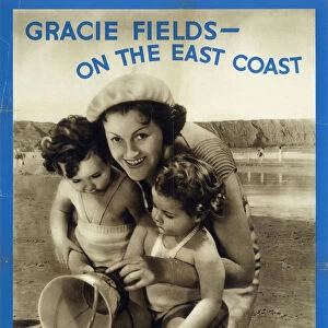Gracie Fields on the East Coast, LNER poster, 1935