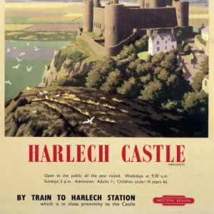 Harlech Castle, BR (WR) poster, 1948-1965