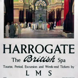 Harrogate - The British Spa, LMS poster, 1923-1947