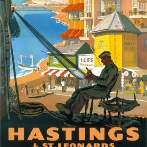 Hastings & St Leonards, BR poster, 1952