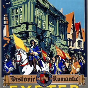 Historic Romantic Exeter, GWR poster, 1923-1947