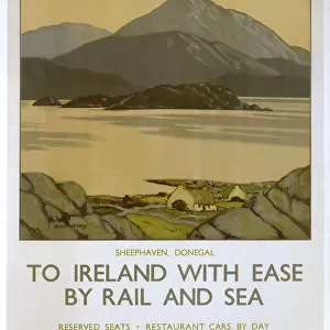 To Ireland with Ease by Rail and Sea, BR (LMR) poster, 1951