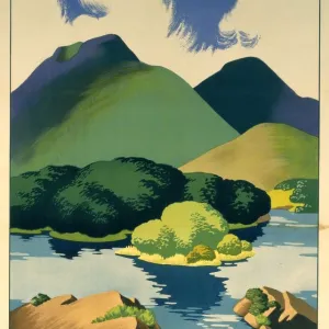 Ireland for Holidays - Killarney, LMS poster, c 1930s