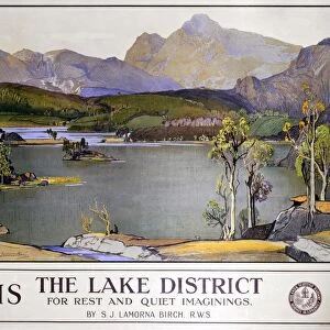 The Lake District - for rest and quiet imaginings. LMS poster, 1923-1947