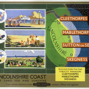 Lincolnshire Coast, BR poster, 1950s