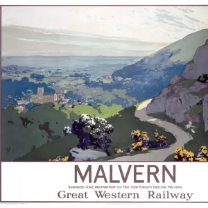 Malvern, GWR poster, 1923-1947