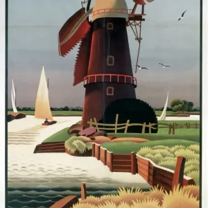 Vintage LNER Great Yarmouth Gorleston on Sea Railway Poster A4/A3/A2/A