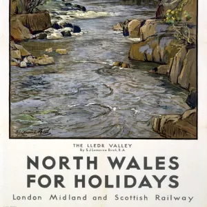 North Wales for Holidays, LMS poster, 1923-1947